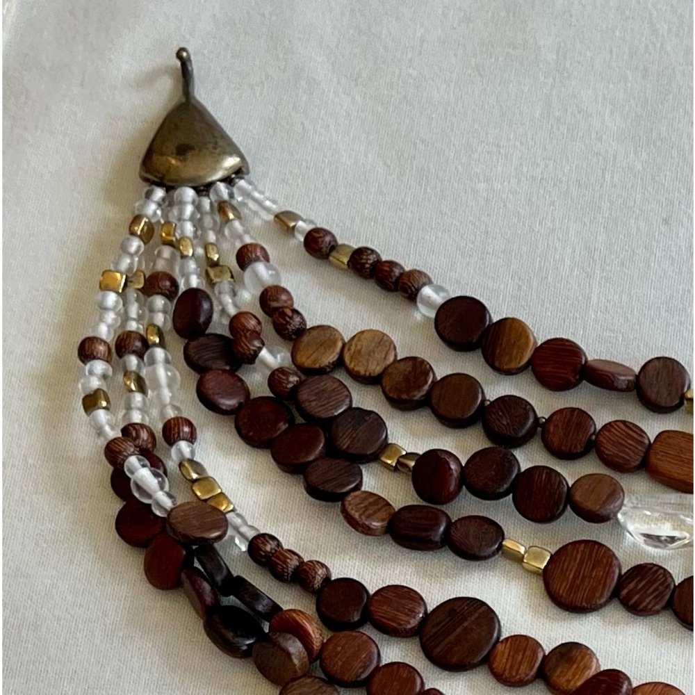 Vintage Jay Strongwater 7 Strand Choker and Earring Set - Picture 6 of 16